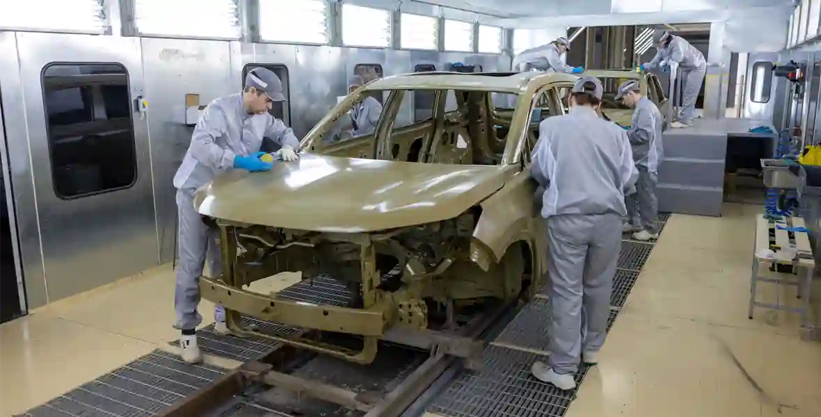 Новость EVOLUTE «Первый в России специализированный завод по производству электромобилей и гибридов в липецкой области объявляет о запуске цехов сварки и окраски кузовов автомобилей EVOLUTE»